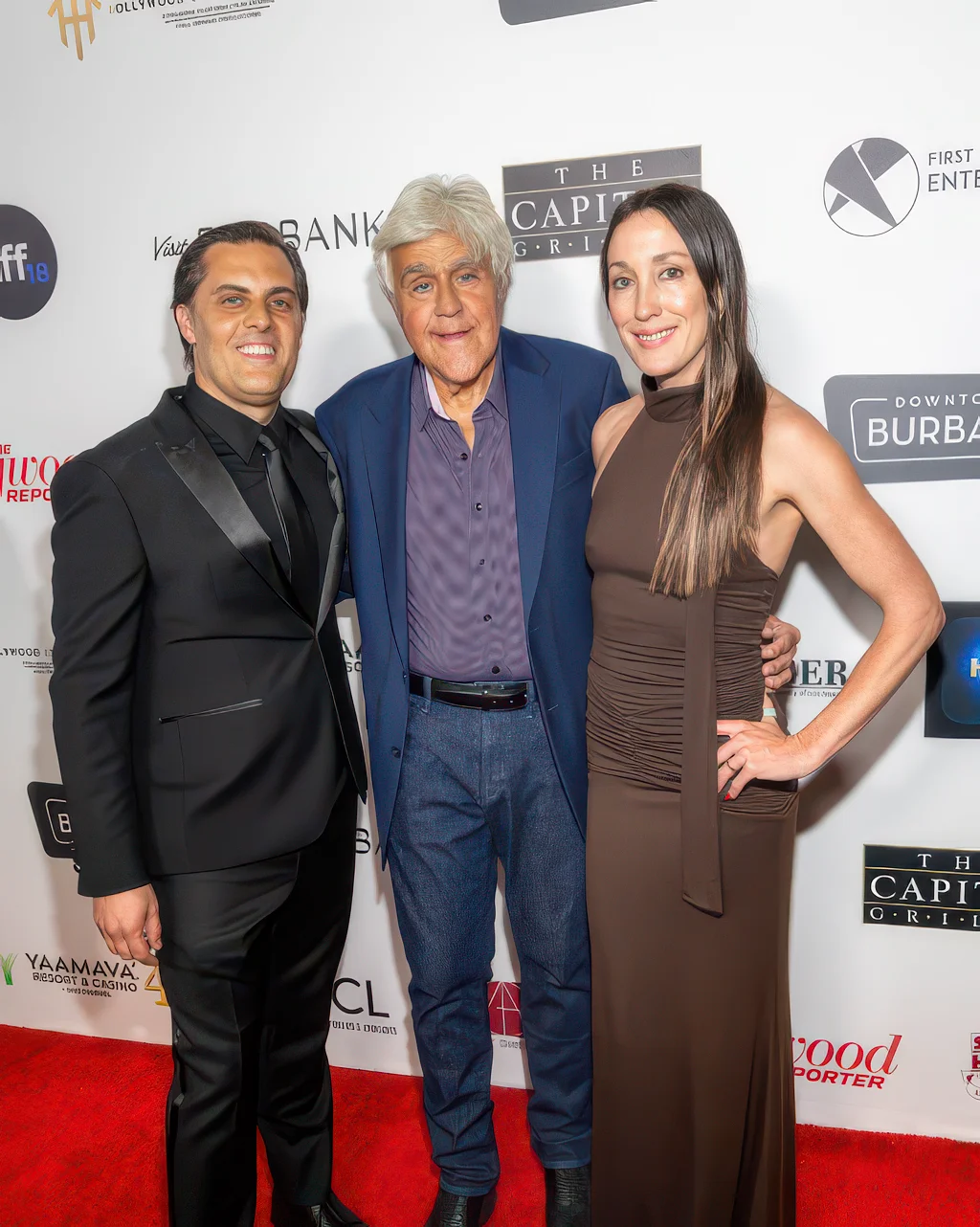 Jay Leno on the red carpet at the BIFF Closing Night Gala
